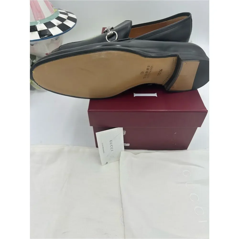 Men's Gucci horse bit leather loafer size 10.5 made in Italy